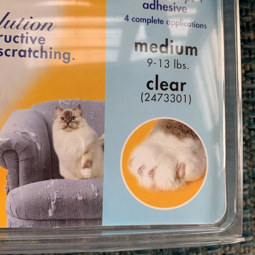 NEW Soft Claws Nail Caps for Cats Medium 9-13 lbs.